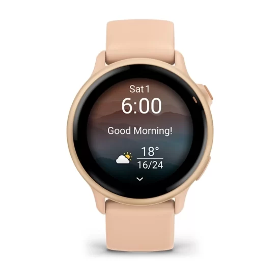 Garmin vivoactive® 6 Metallic Pink Dawn with Pink Dawn Band -010-02985-03 - Image 3