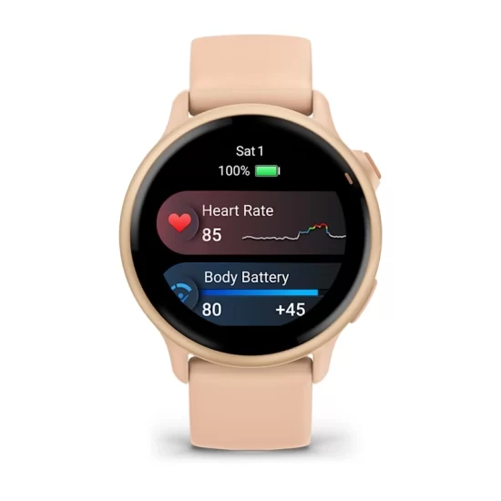 Garmin vivoactive® 6 Metallic Pink Dawn with Pink Dawn Band -010-02985-03 - Image 2