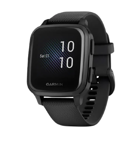 Garmin Venu Sq – Music Edition Part Number 010-02426-80 (Slate Aluminum Bezel with Black Case and Silicone Band)