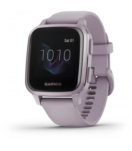 Garmin Venu® Sq Part Number 010-02427-82 (Metallic Orchid Aluminum Bezel with Orchid Case and Silicone Band) Sport Edition