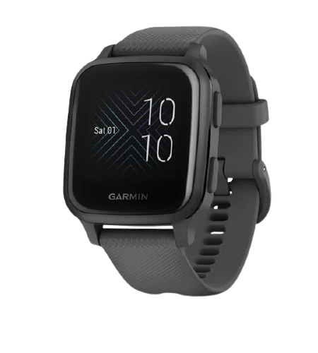 Garmin Venu® Sq Part Number 010-02427-80(Slate Aluminum Bezel with Shadow Gray Case and Silicone Band)