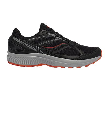 Saucony Cohesion Tr14 Men's Running Shoe (Wide)  Black/Tomato Men's S20634-1 W