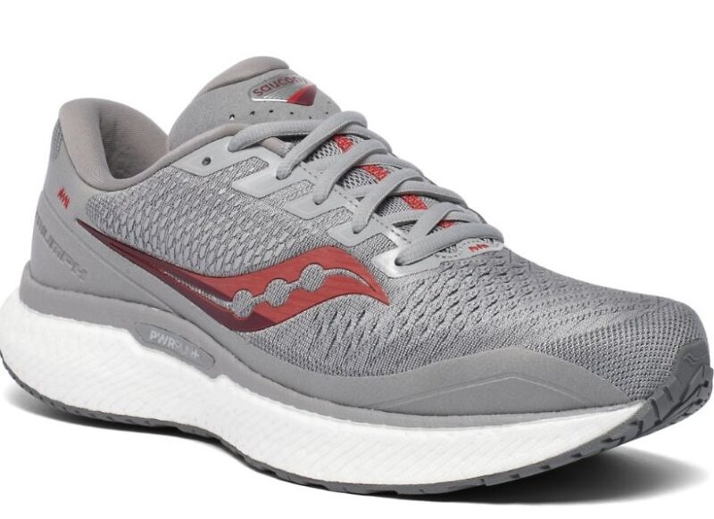 Saucony Triumph 18 Wide Men's Running Shoe Alloy/Red-S20596-30 W