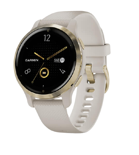 Venu® 2S- Light Gold Stainless Steel Bezel with Light Sand Case and Silicone Band -010-02429-71