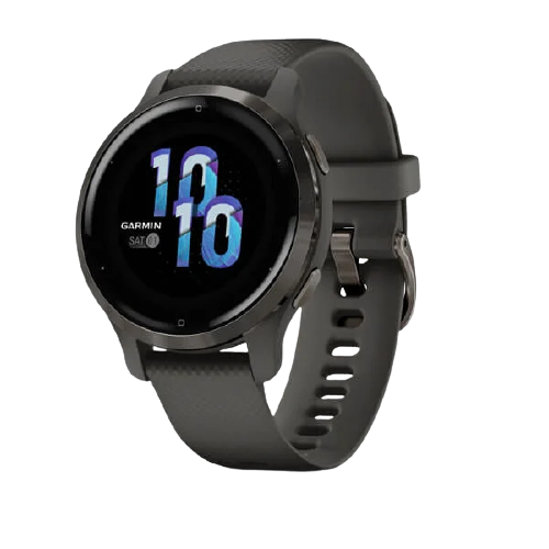 Venu 2S - Gray Slate Stainless Steel Bezel with Graphite Case and Silicone Band-010-02429-70