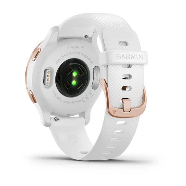 Venu 2S - Rose Gold Stainless Steel Bezel with White Case and Silicone Band-010-02429-73