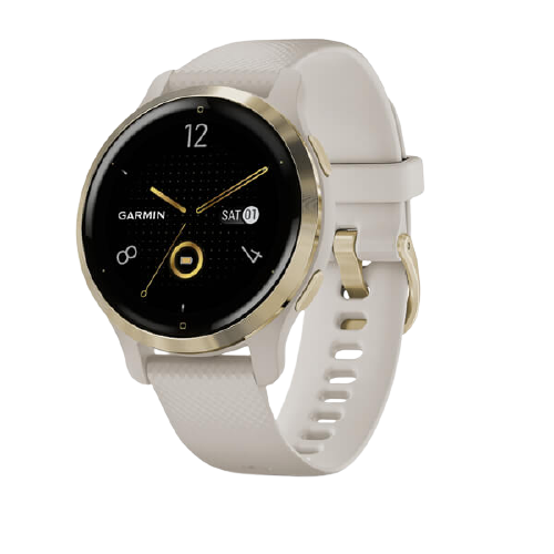 Venu® 2S- Light Gold Stainless Steel Bezel with Light Sand Case and Silicone Band -010-02429-71