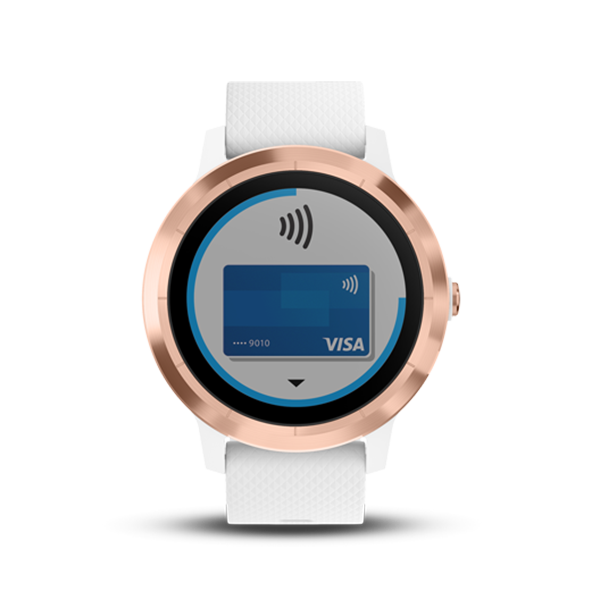 Garmin vívoactive® 3 White With Rose Gold	Part Number 010-01769-A3