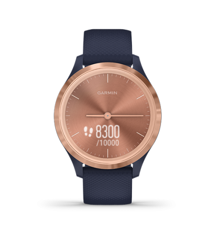 Garmin Vivomove3S Navy With Rose Gold Part Number- 010-02238-83