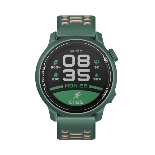 Coros PACE 2 Speed Series  Premium GPS Sport Watch Green - Silicone Strap ‎‎Part Number WPACE2-GRN
