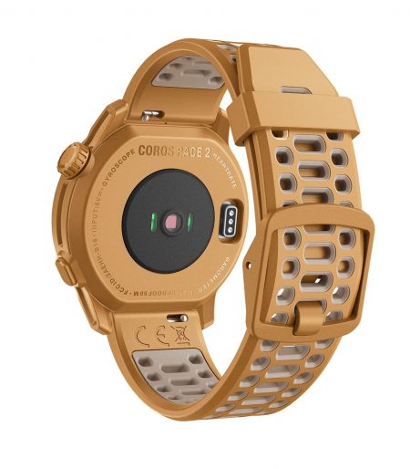 Coros PACE 2 Speed Series Premium GPS Sport Watch Gold - Silicone Strap ‎Part Number WPACE2-GLD