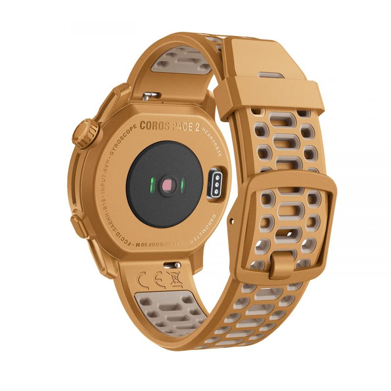 Coros PACE 2 Speed Series Premium GPS Sport Watch Gold - Silicone Strap ‎Part Number WPACE2-GLD