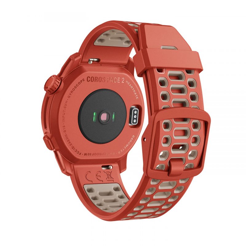 Coros PACE 2 Speed Series Premium GPS Sport Watch Red - Silicone Strap ‎‎‎Part Number WPACE2-RED