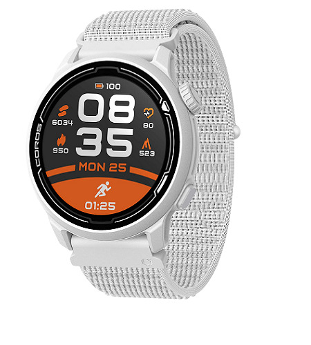 COROS PACE 2 Premium GPS Sport Smartwatch (White/Nylon Band)
