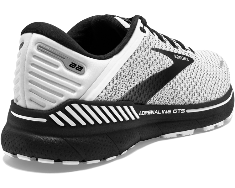 Brooks Adrenaline GTS 22 Mens Running Shoes White/Gray/Black
