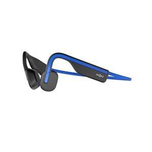 SHOKZ OpenMove Blue – On Ear Bluetooth Sport Headphones – Bone Conduction Wireless Earphones – Sweatproof for Running and Workouts