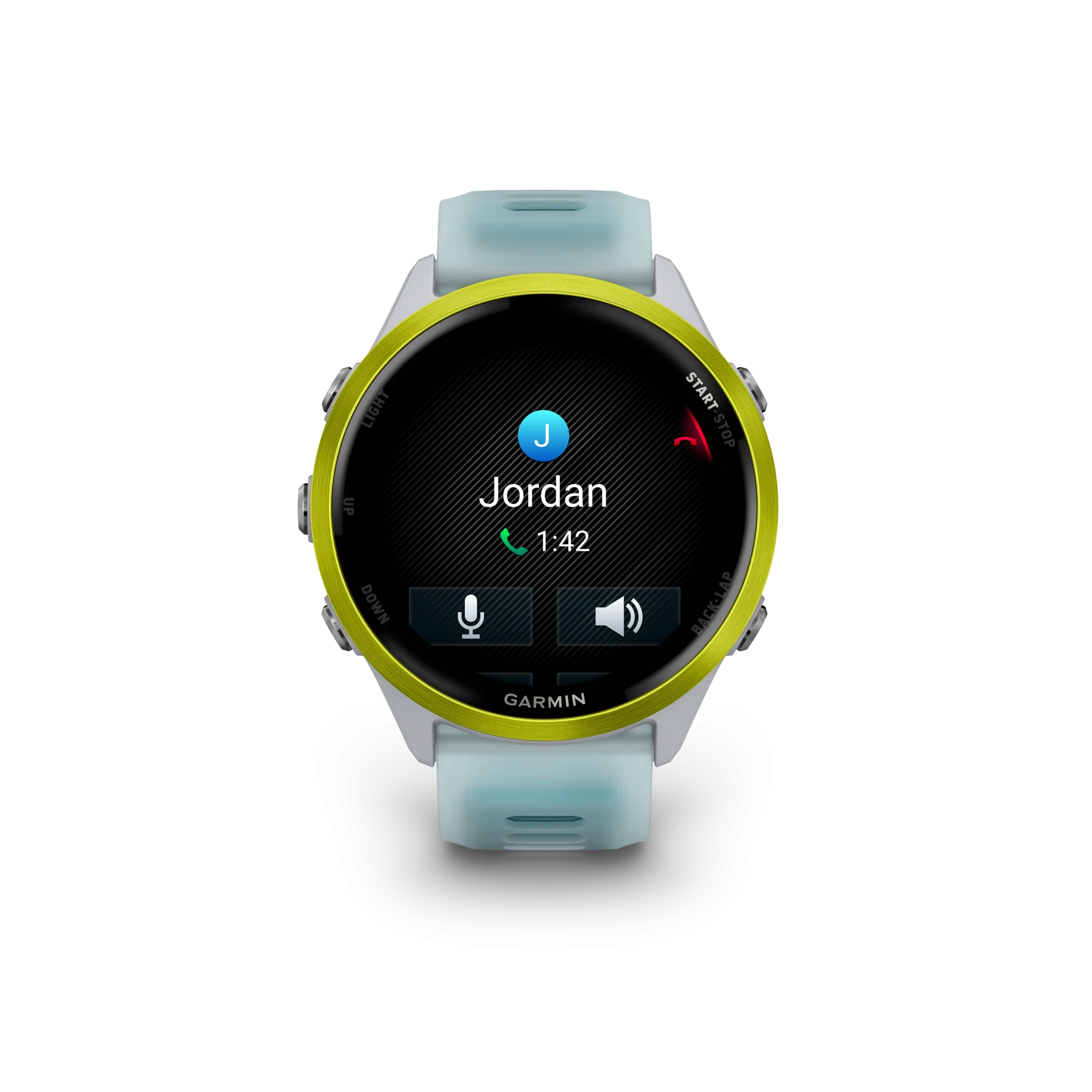 Garmin Forerunner® 570 - 47mm Amp Yellow Aluminium with Translucent Whitestone/Turquoise Band(010-02971-01) - Image 3